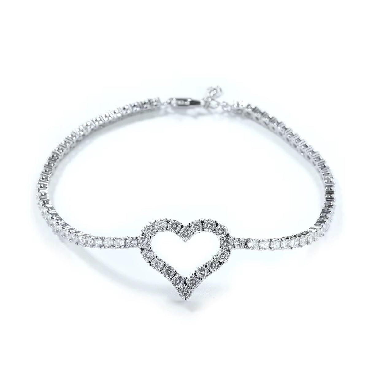 Adjustable Heart Tennis Anklet