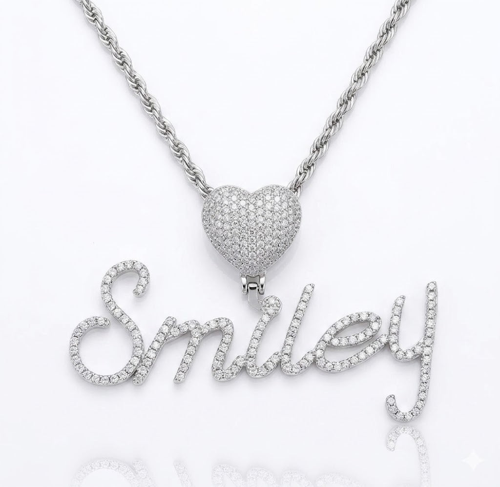 “Smiley” Icy Name Necklace