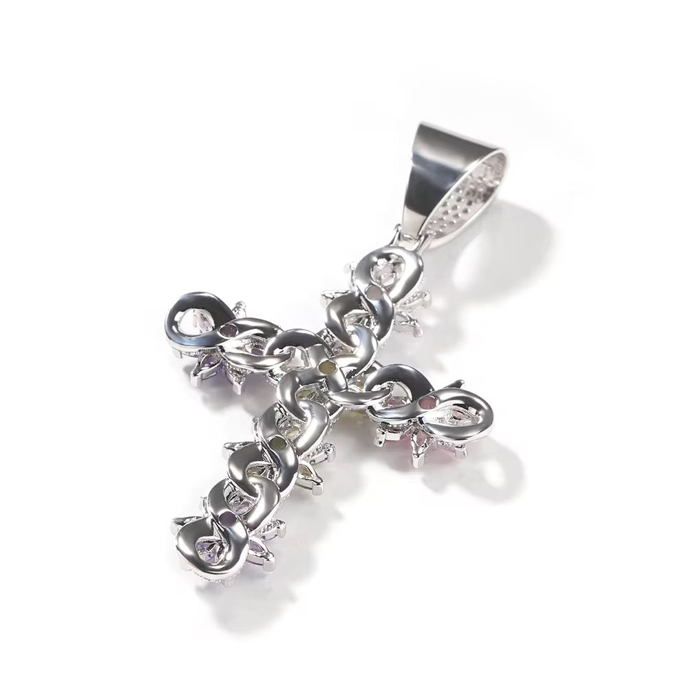 Icy Cardi Flower Cross