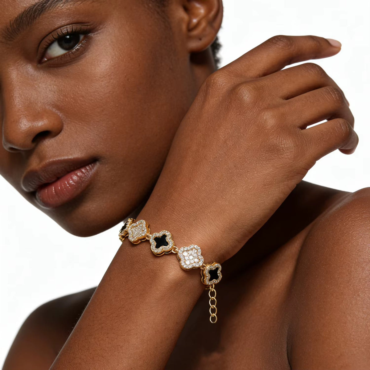 Icy Clover Bracelet