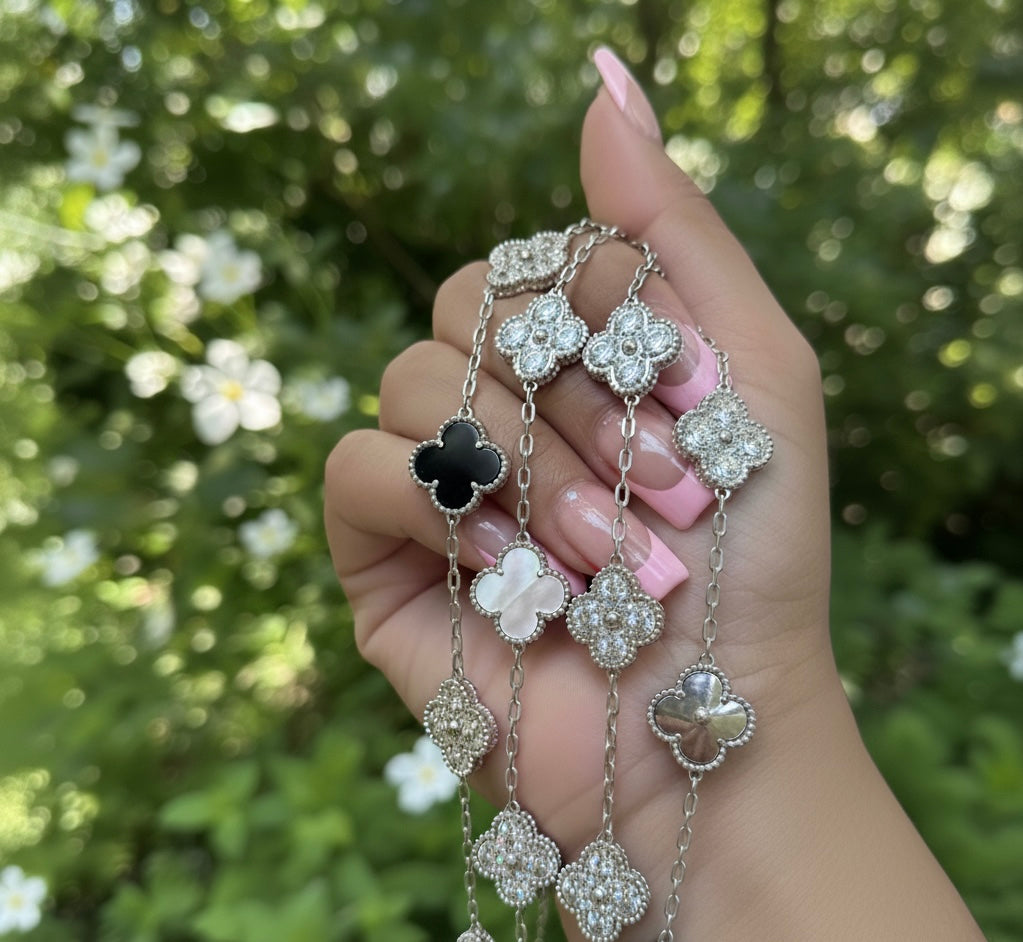 Icy Five Clover Bracelet