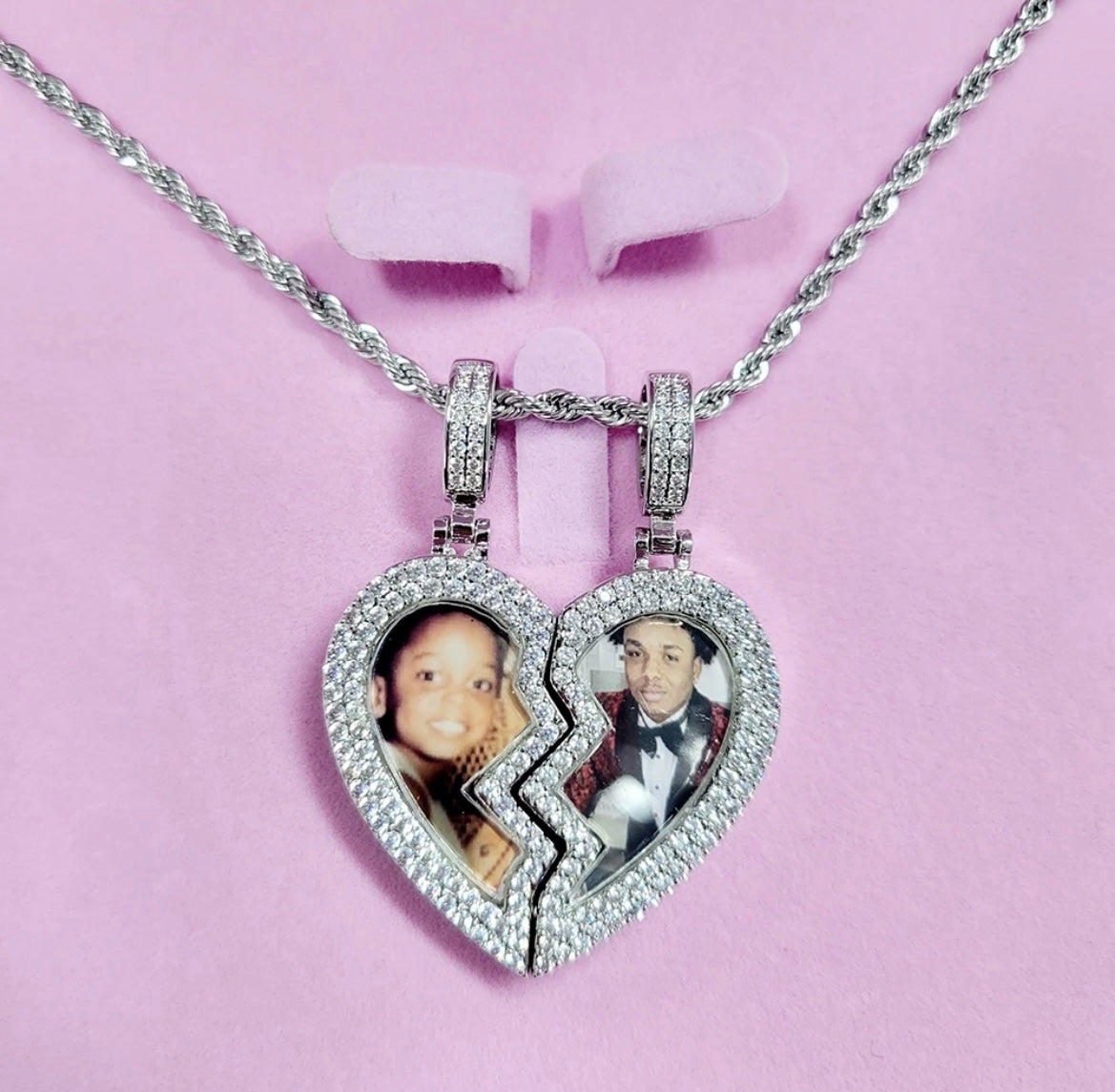 Broken Heart Photo Necklace