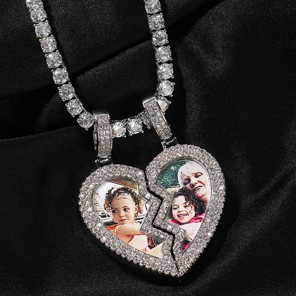 Broken Heart Photo Necklace
