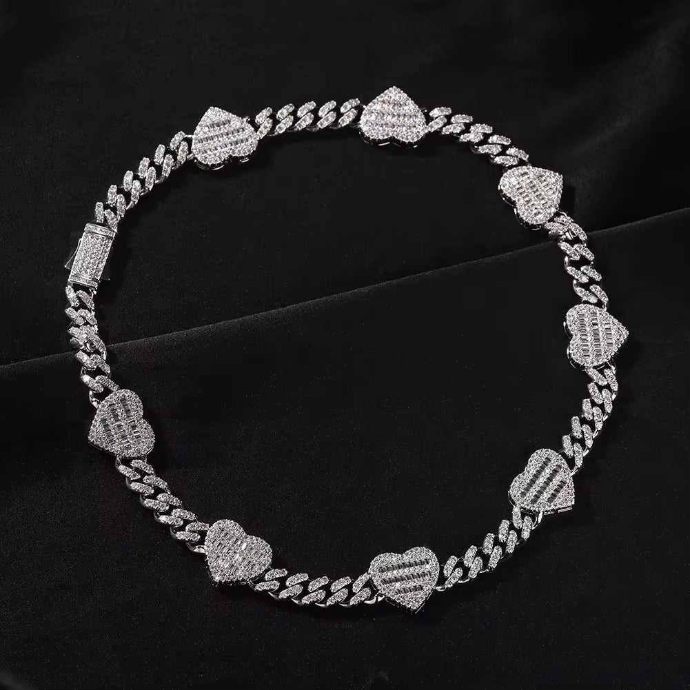 Thick Baguette Cuban Necklace