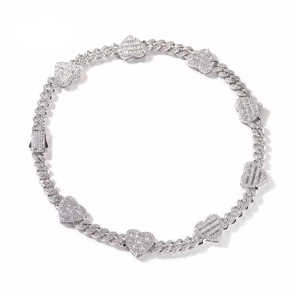 Thick Baguette Cuban Necklace