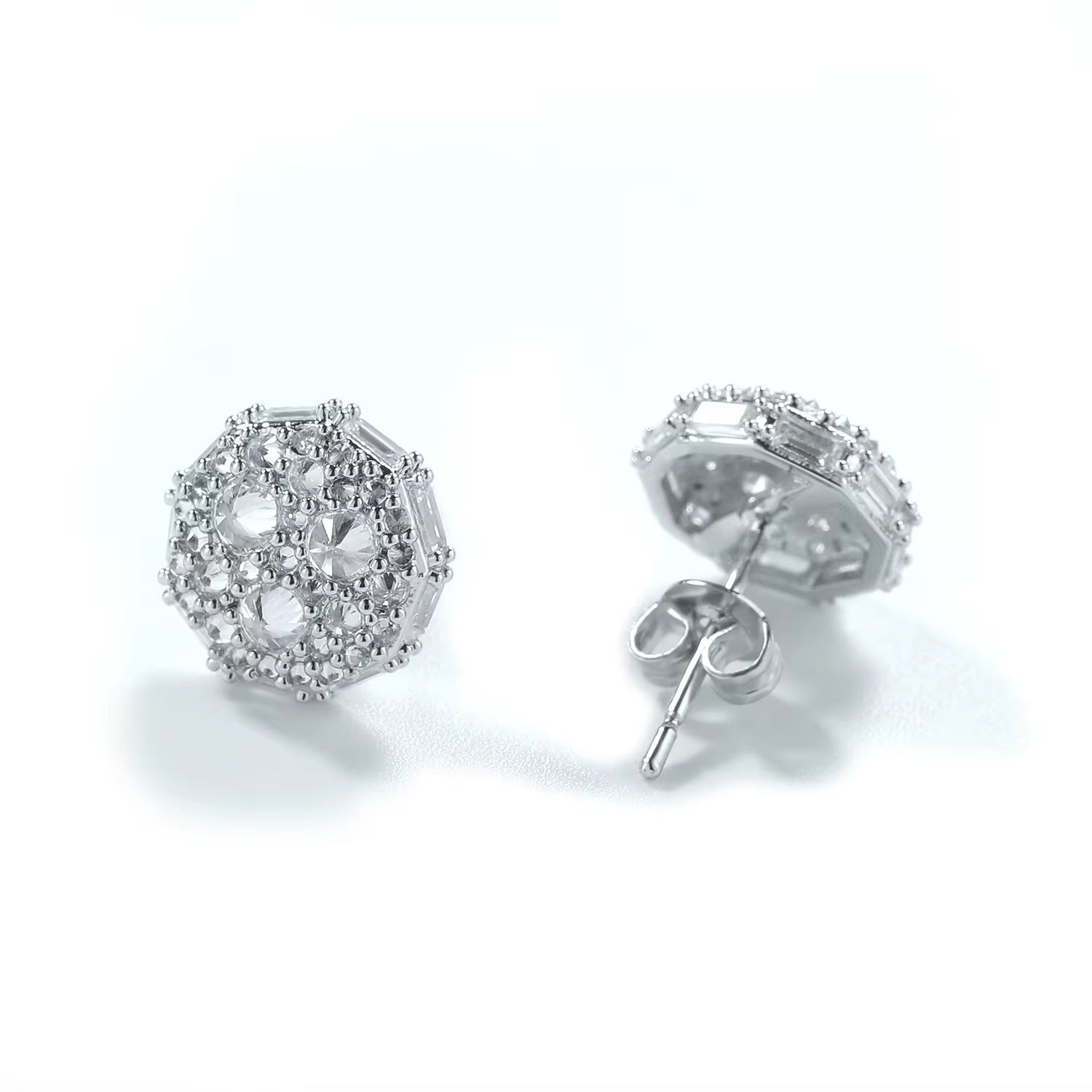 Icy Mosaic CZ Studs