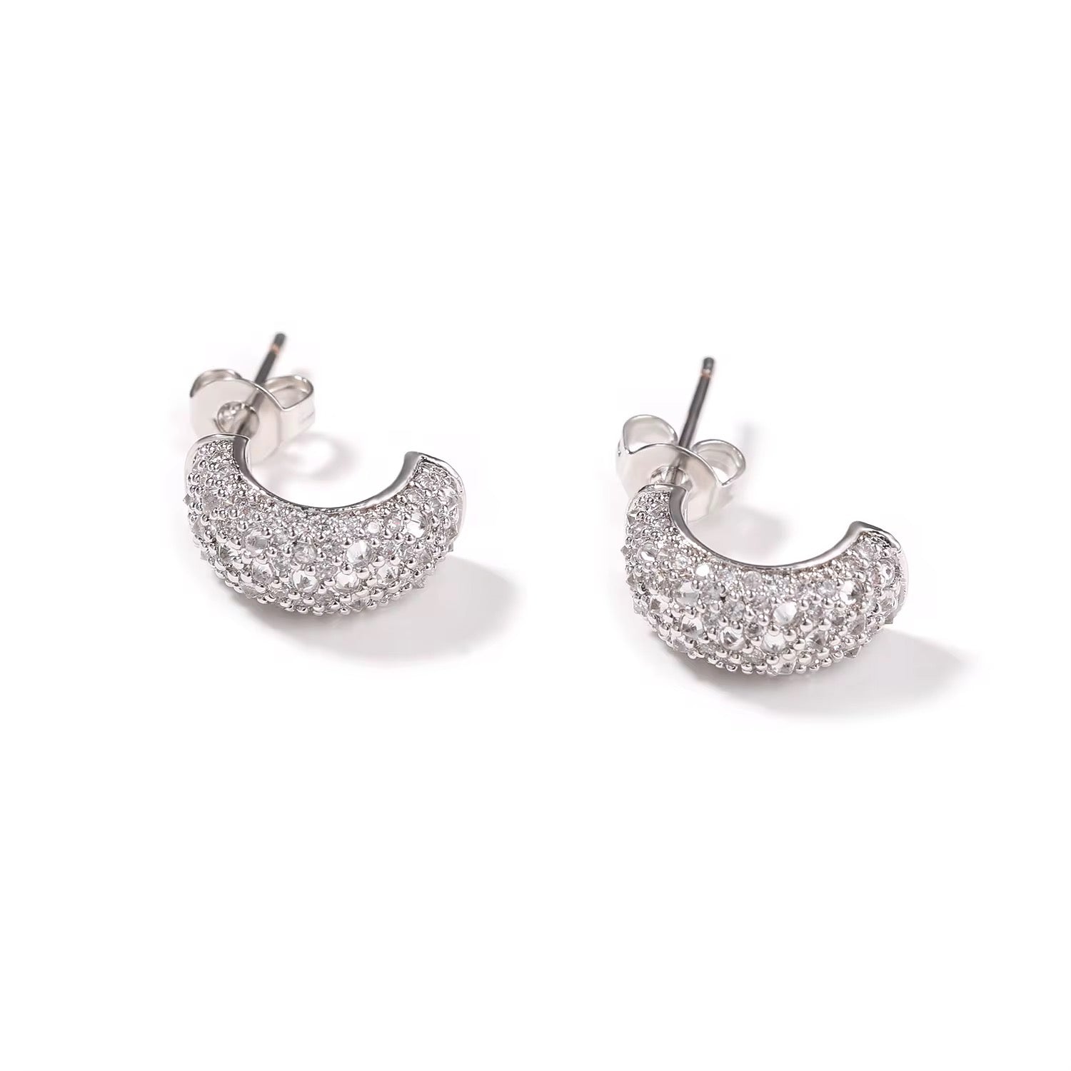 Icy Huggie Earrings