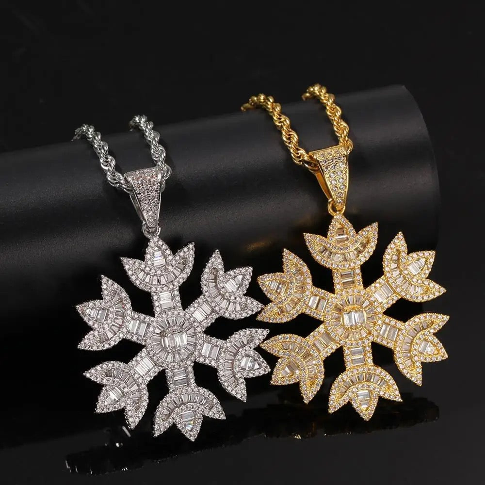 Icy Snowflake Necklace