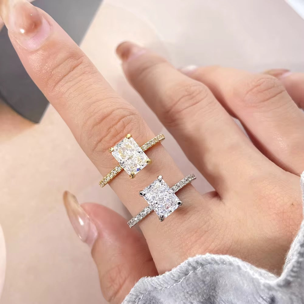 Square Radiant Cut Ring