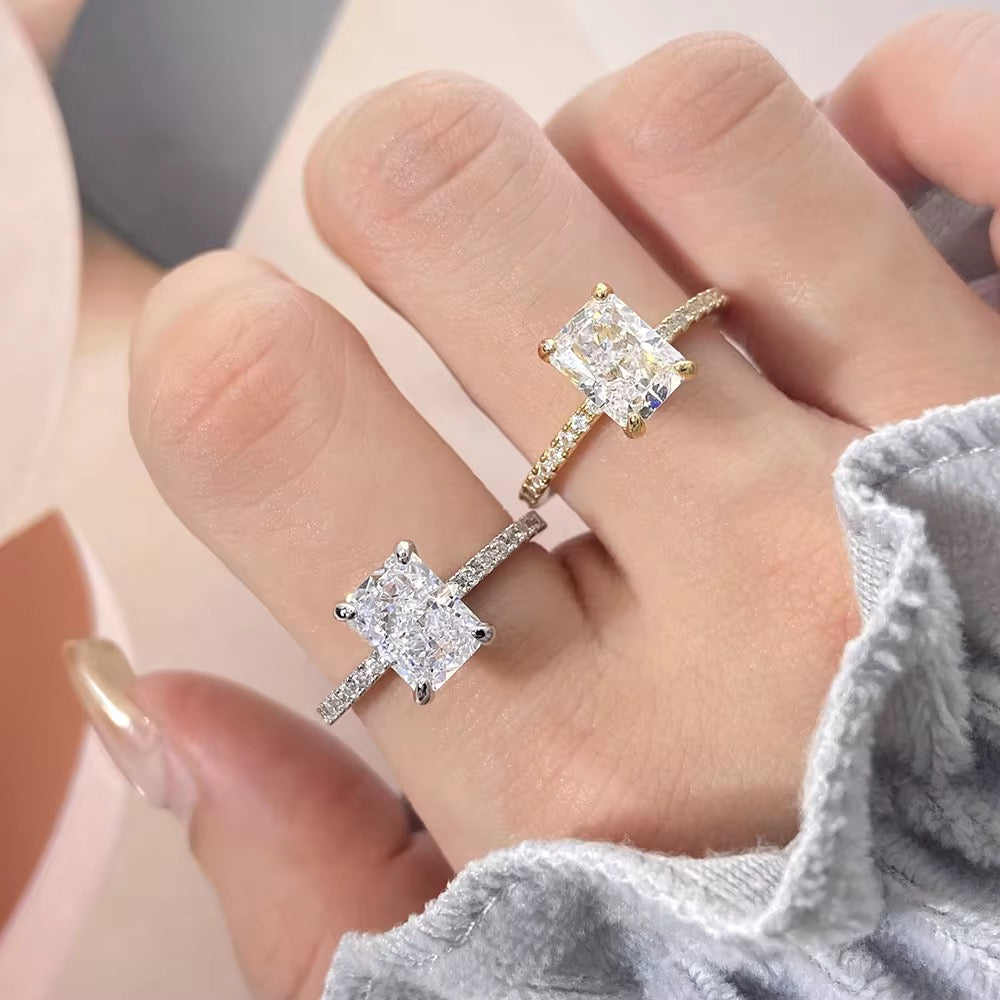 Square Radiant Cut Ring