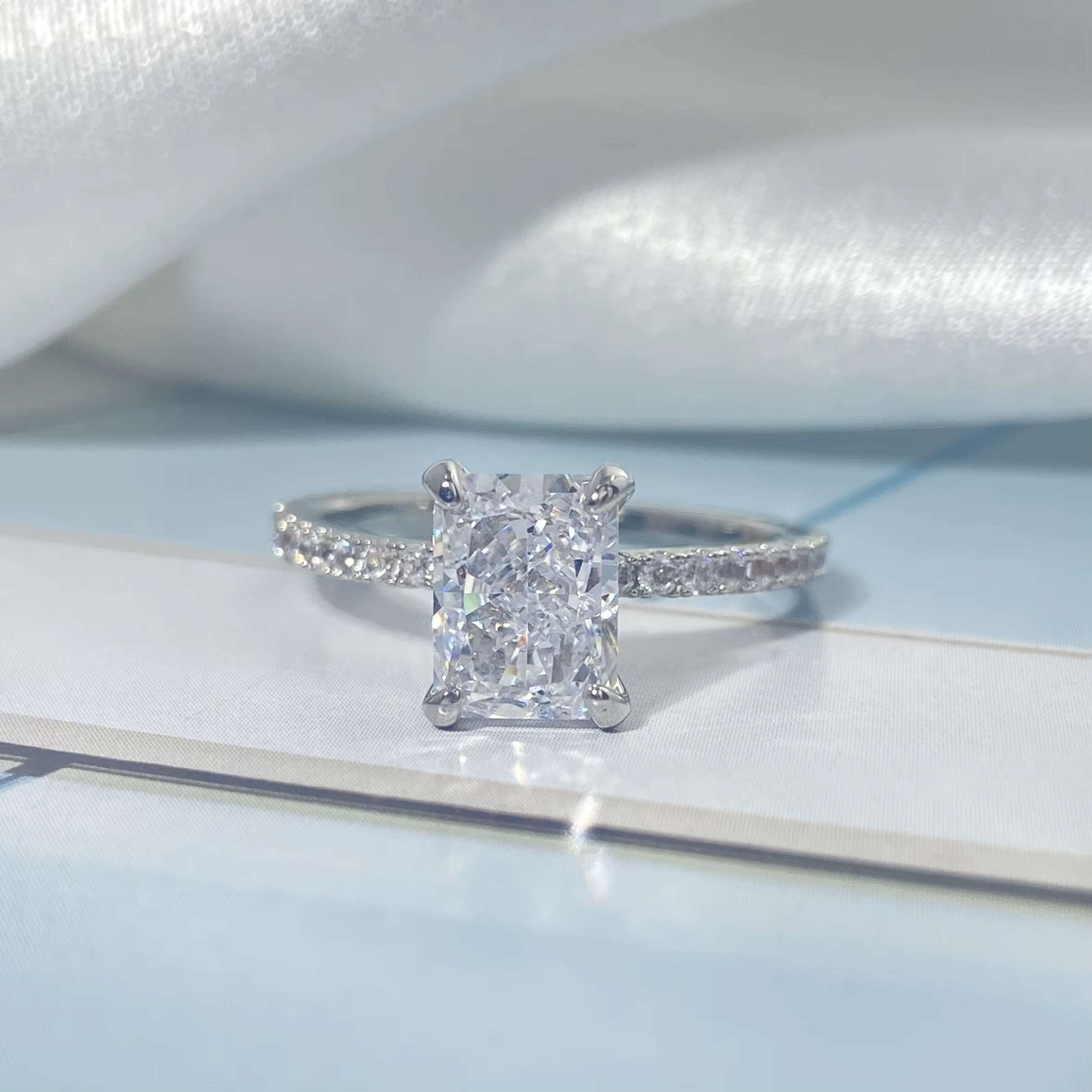 Square Radiant Cut Ring