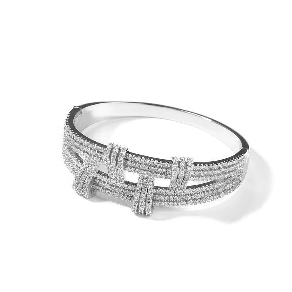 Thick Double Row Bangle