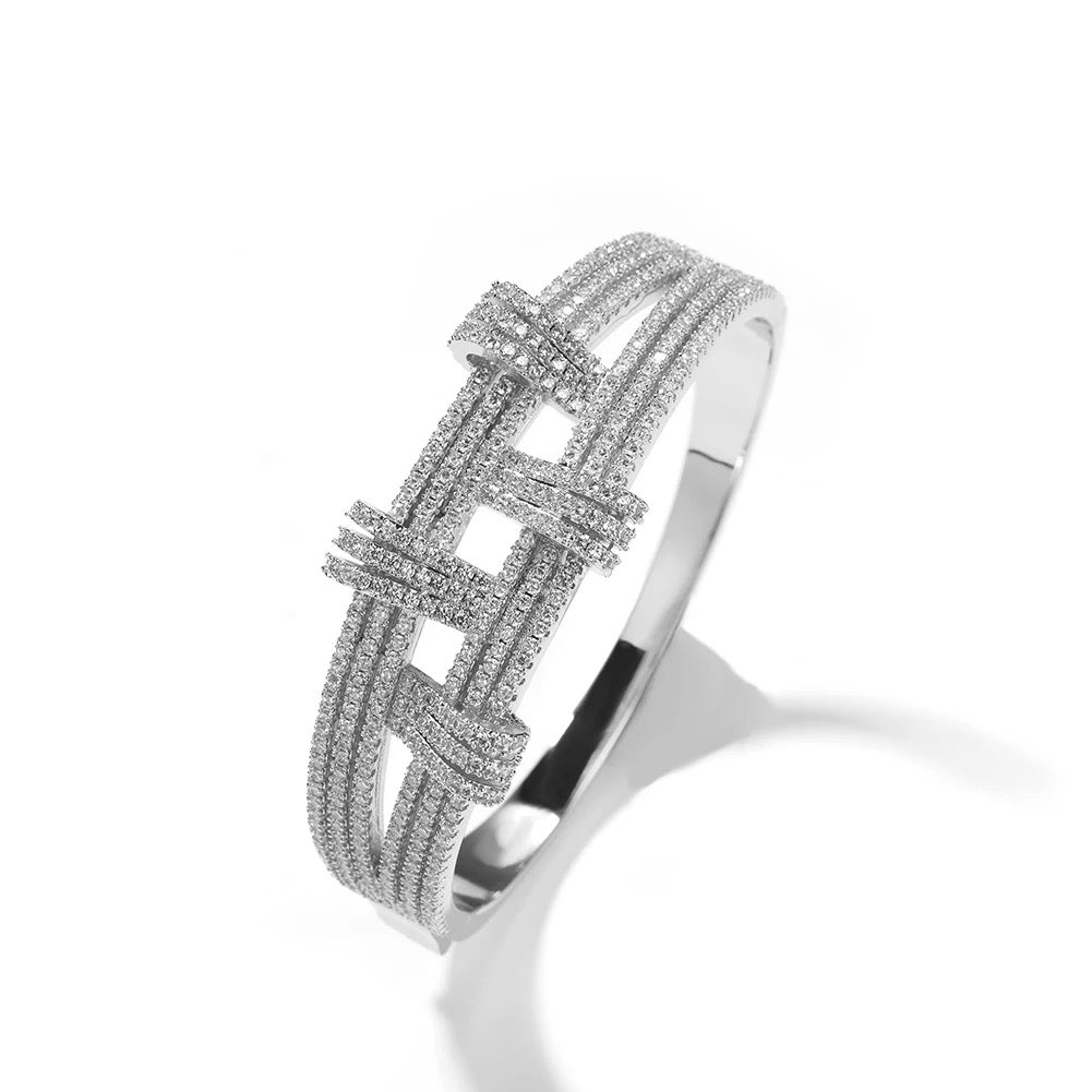 Thick Double Row Bangle