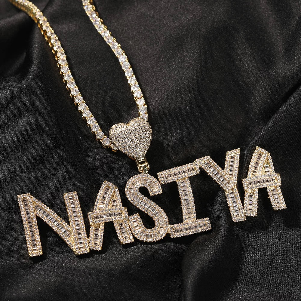 Icy Heart Tennis Necklace