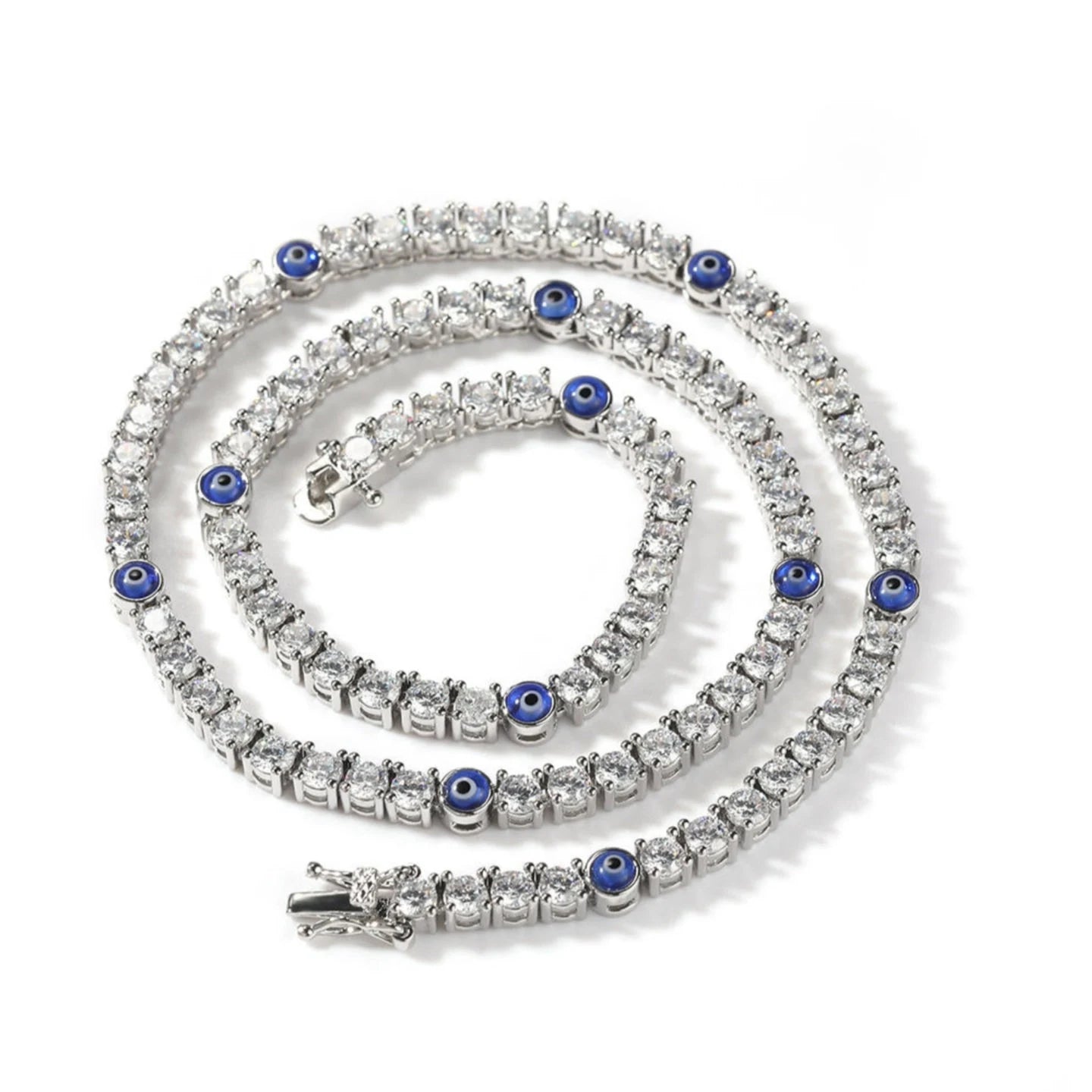 Evil Eye Tennis Necklace