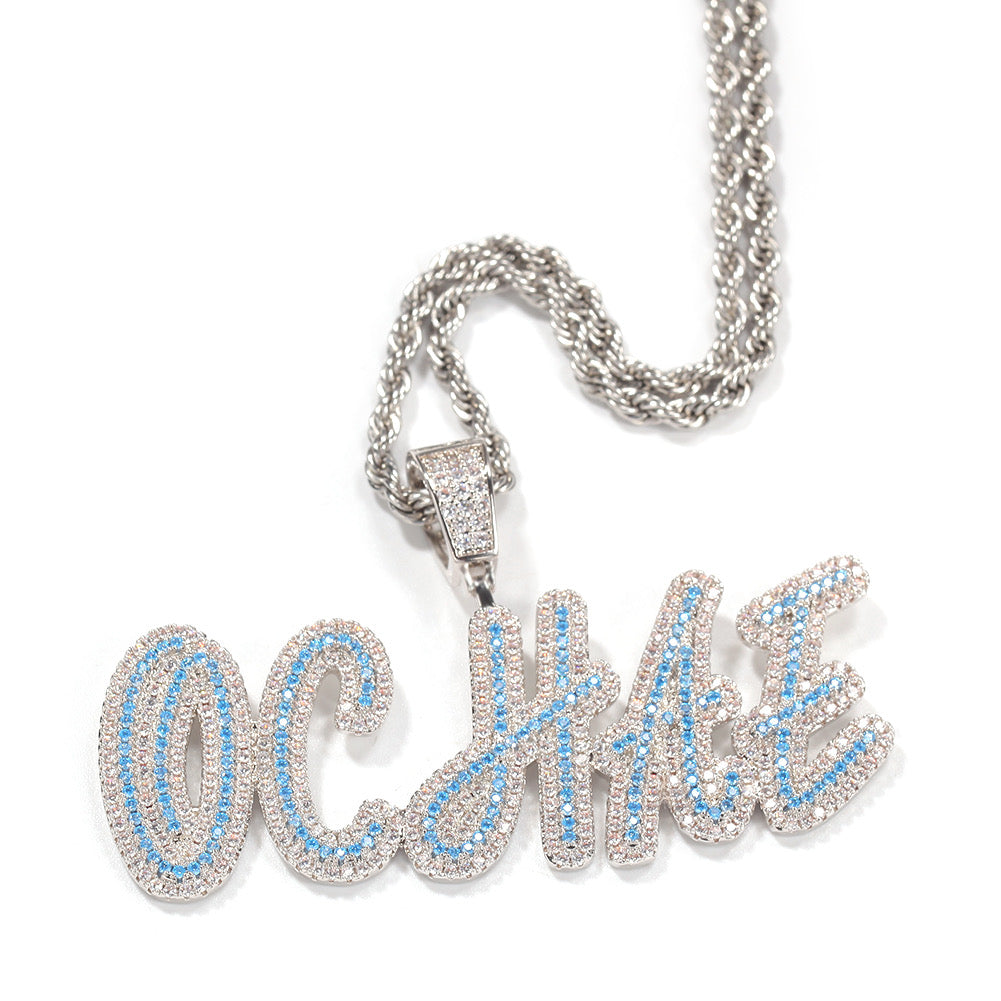Two Tone Custom Name Chain