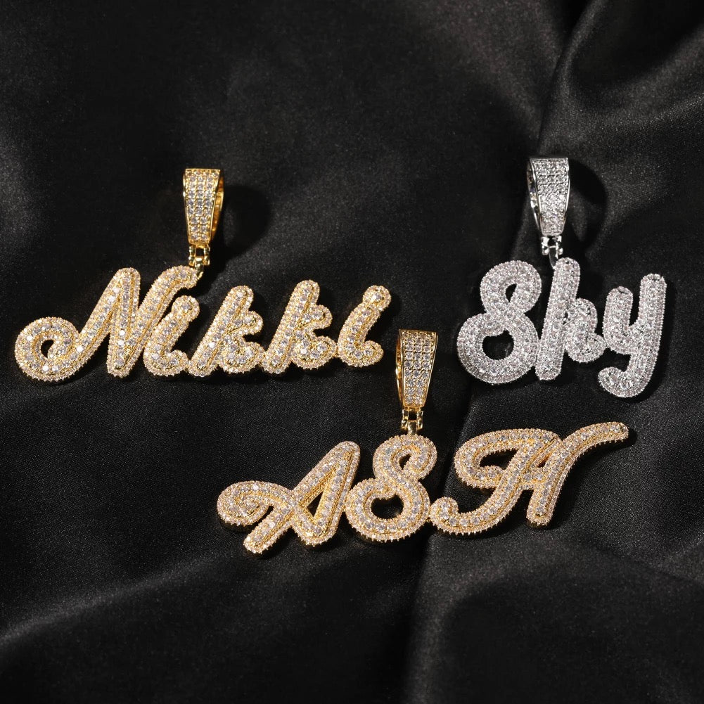 Icy Square Custom Baguette Necklace (9MM)