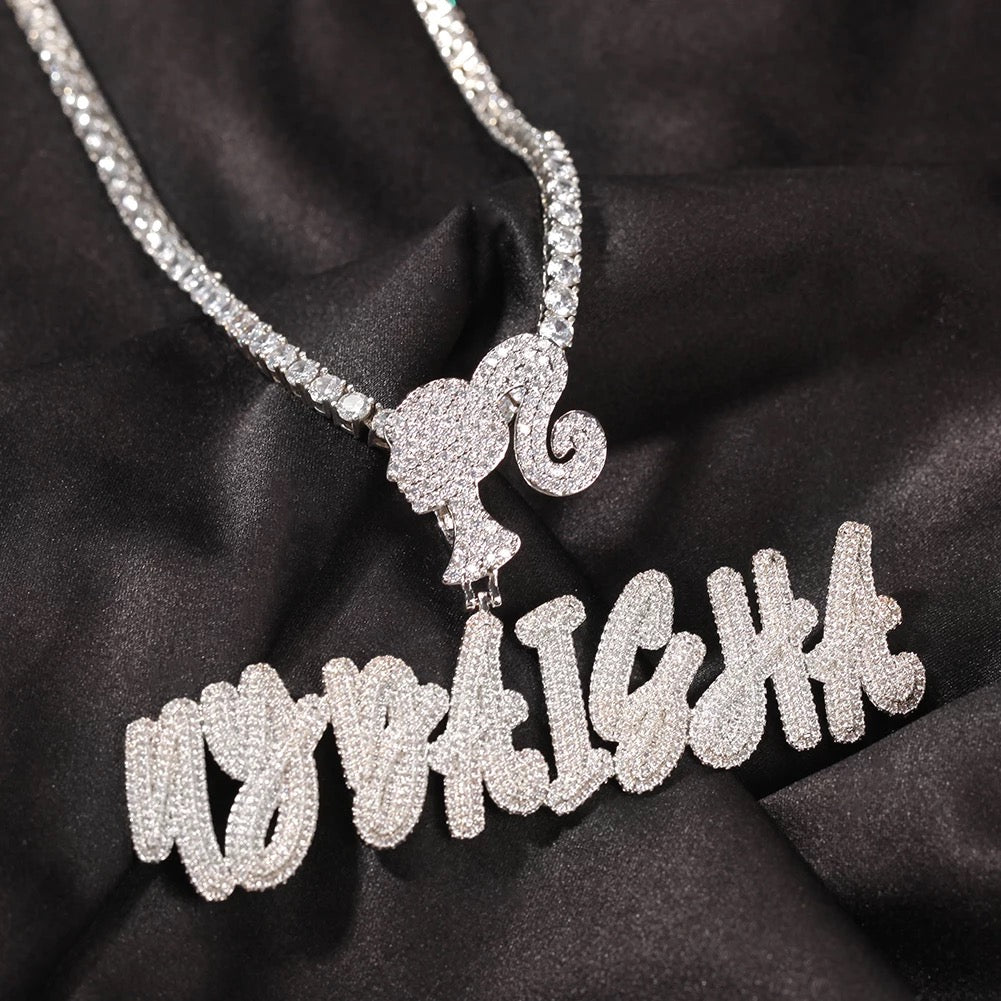 Custom Icy Barbie Tennis Necklace