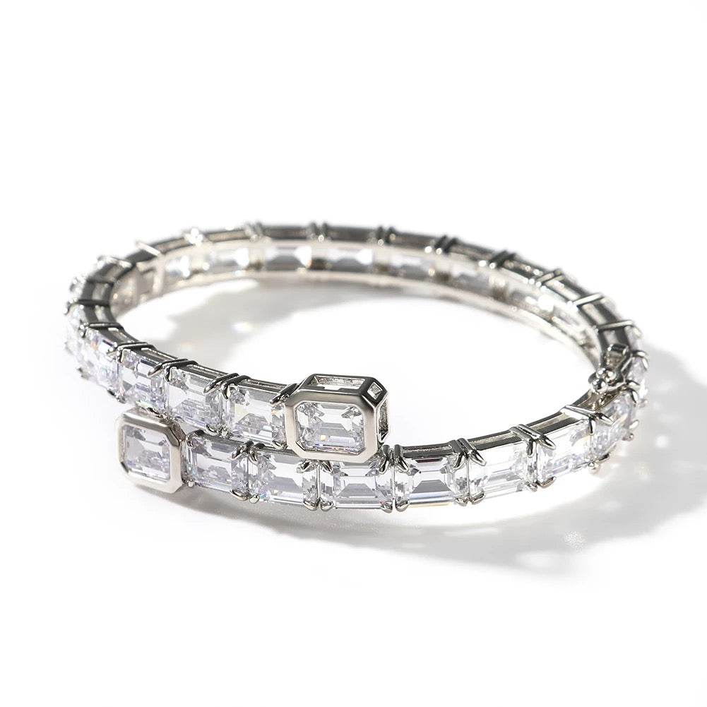 Princess Cut Baguette Bracelet