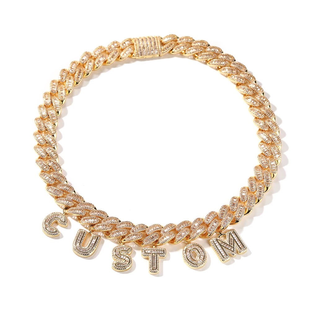 Miami Baguette Cuban Necklace |14mm