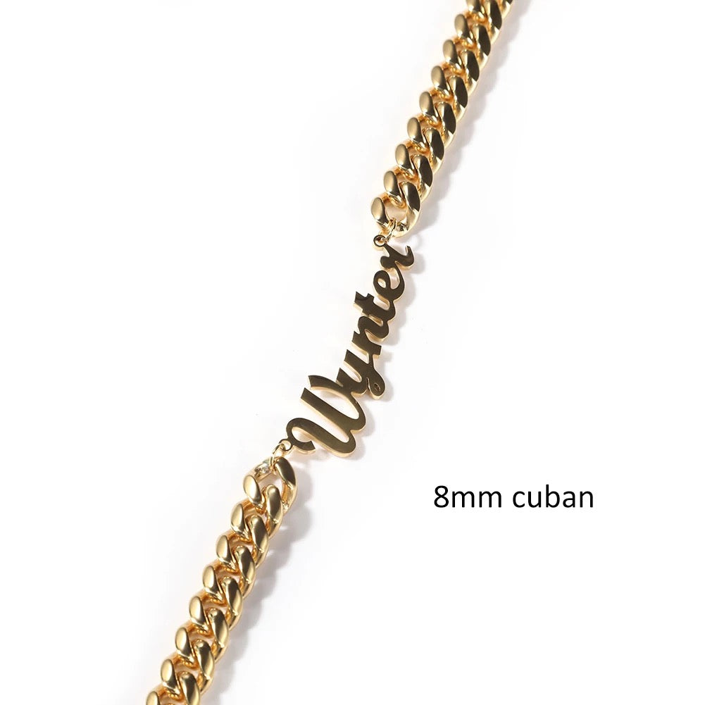 Custom Cuban Nameplate Necklace
