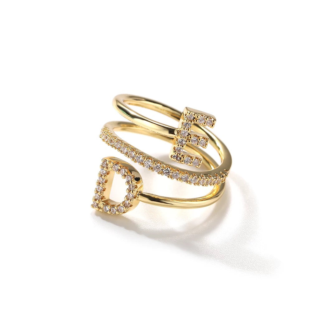 Custom Initials Ring