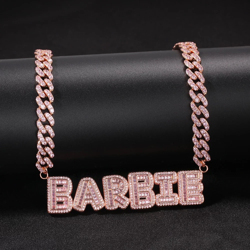 Icy Baguette Cuban Link Necklace