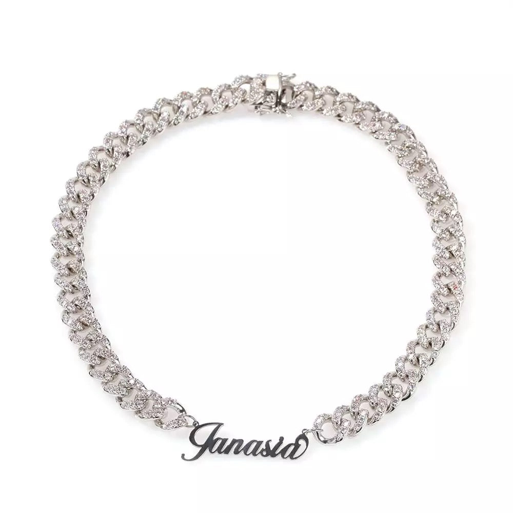 Thick Cuban Nameplate Necklace (12mm)