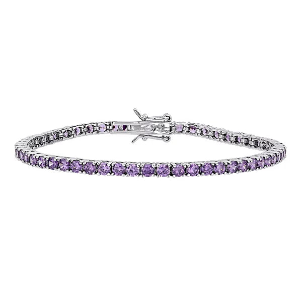 Icy Purple Tennis Bracelet