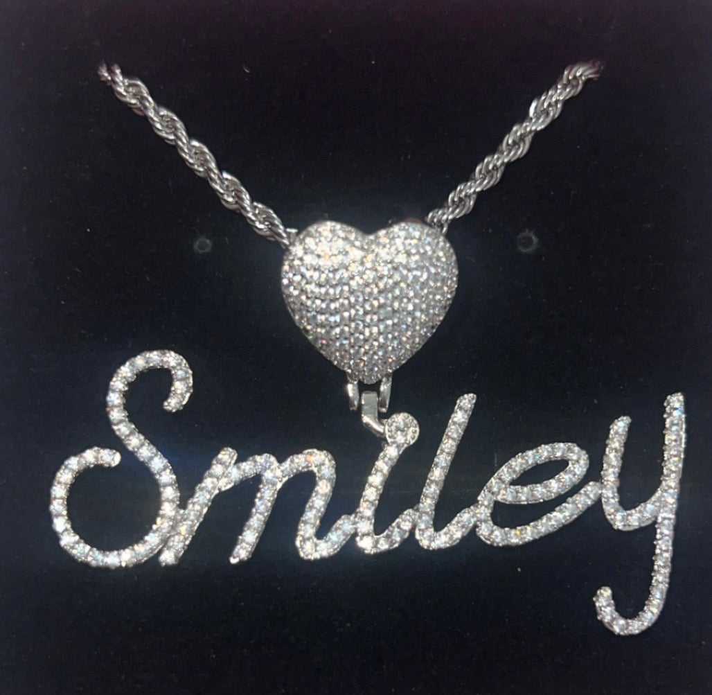 “Smiley” Icy Name Necklace