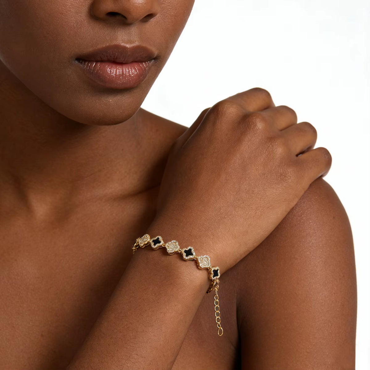 Icy Clover Bracelet