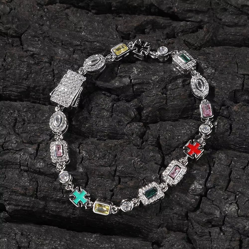 Icy Multicolor Gems Bracelet