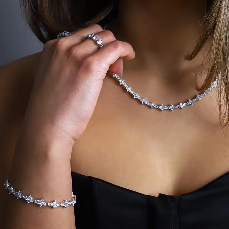 Icy Blossom Tennis Choker