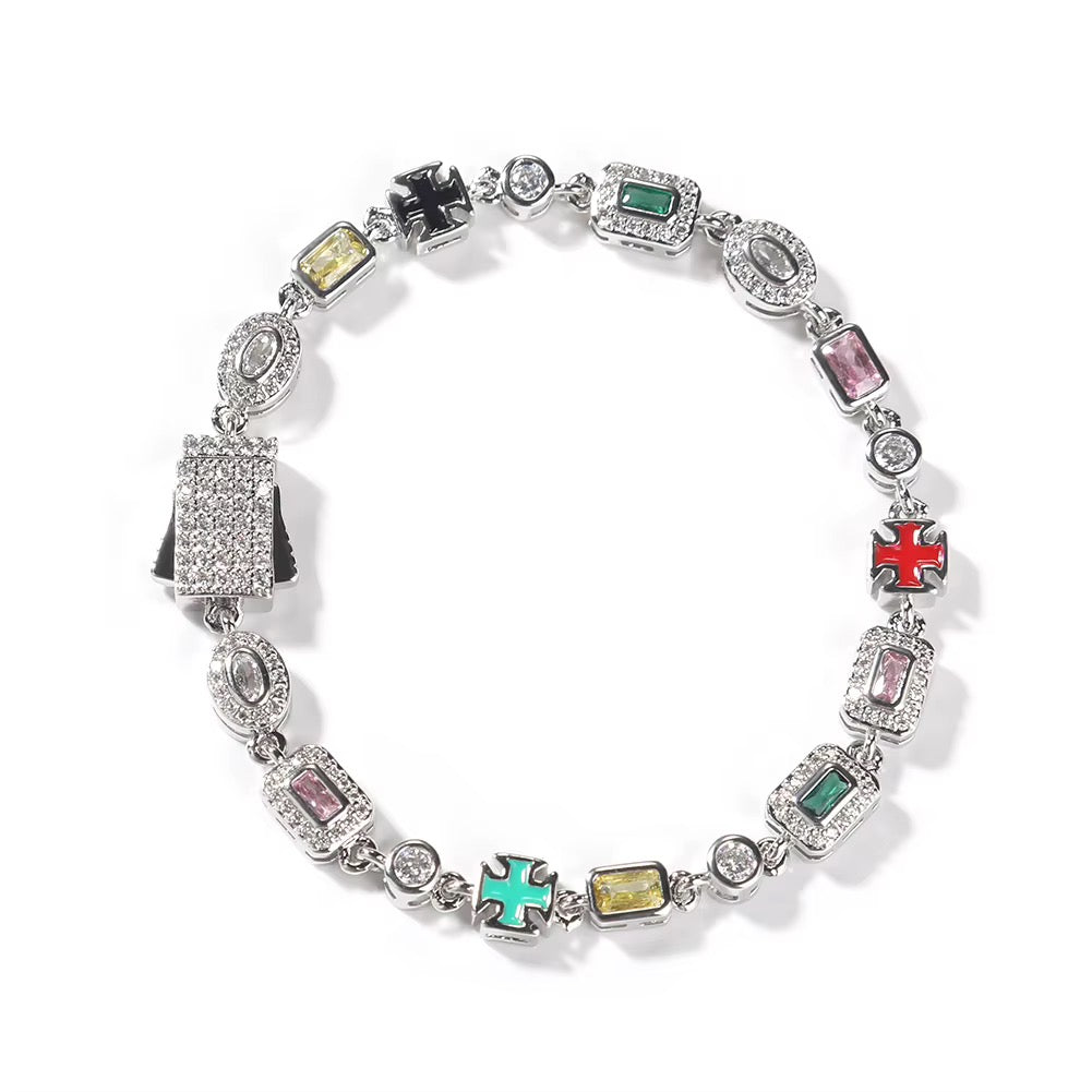 Icy Multicolor Gems Bracelet