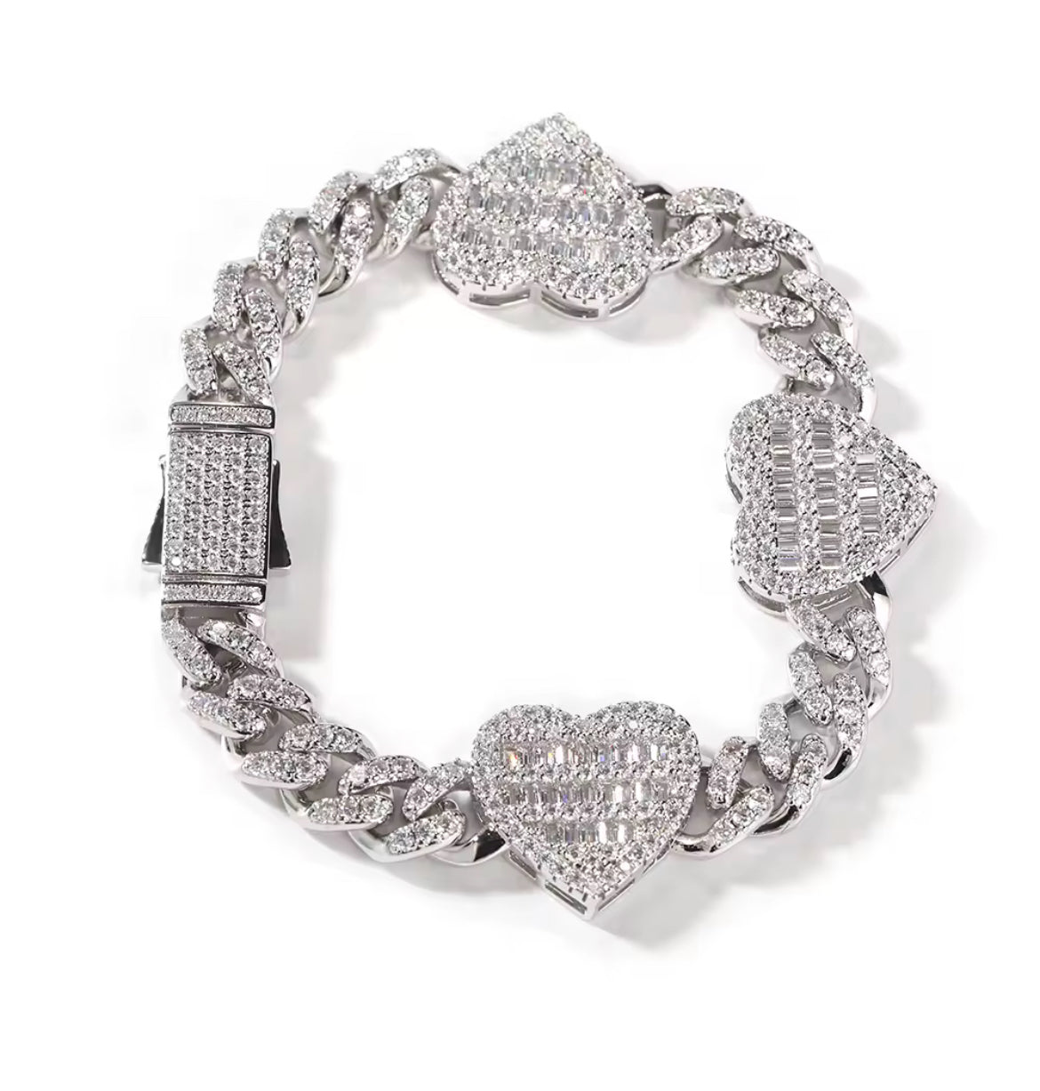 Thick Baguette Heart Cuban