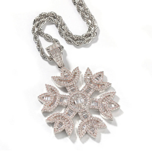 Icy Snowflake Necklace