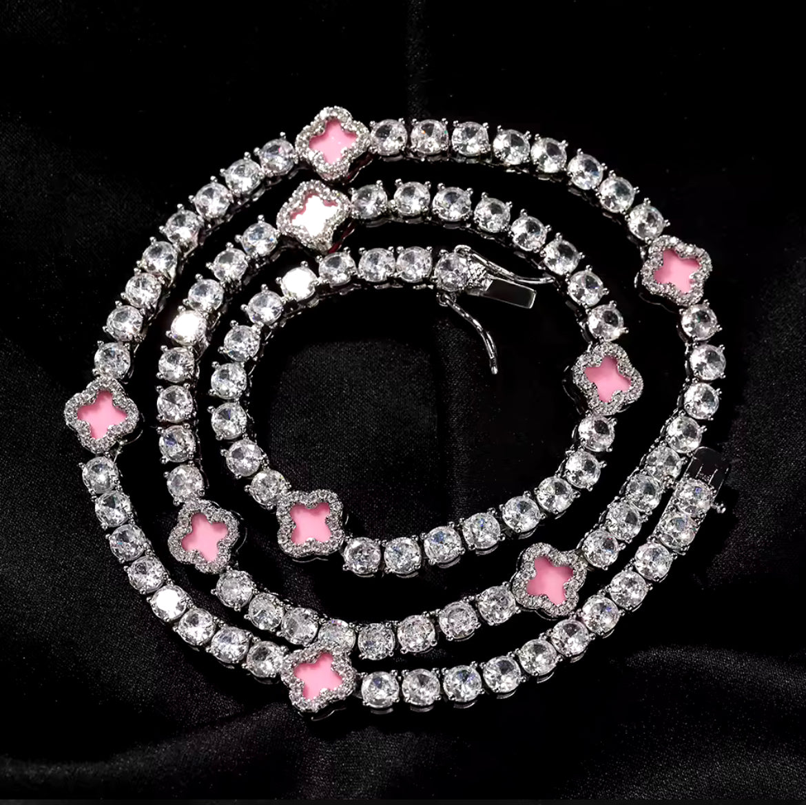 Clover Tennis Necklace