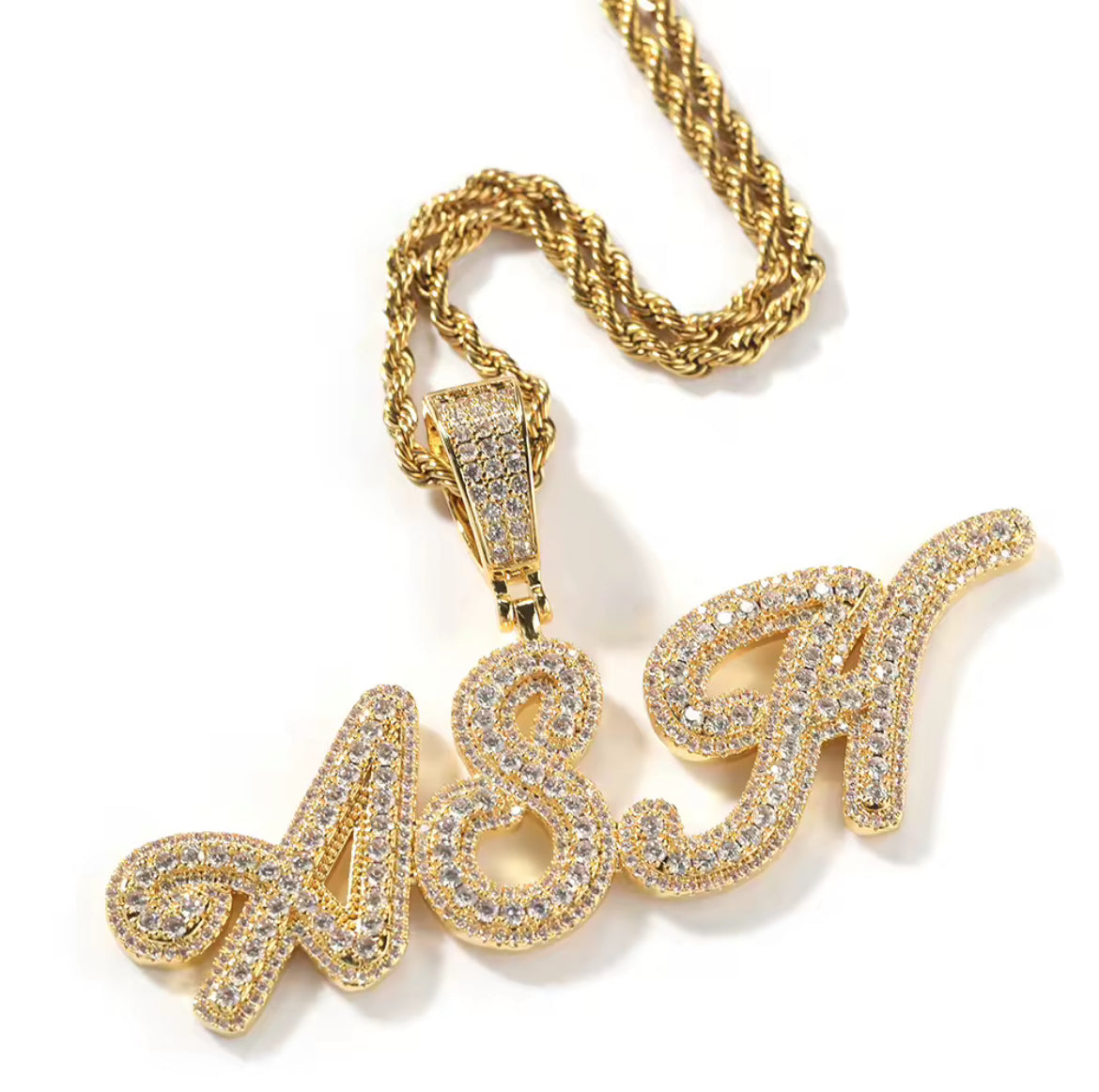 Icy Square Custom Baguette Necklace (9MM)