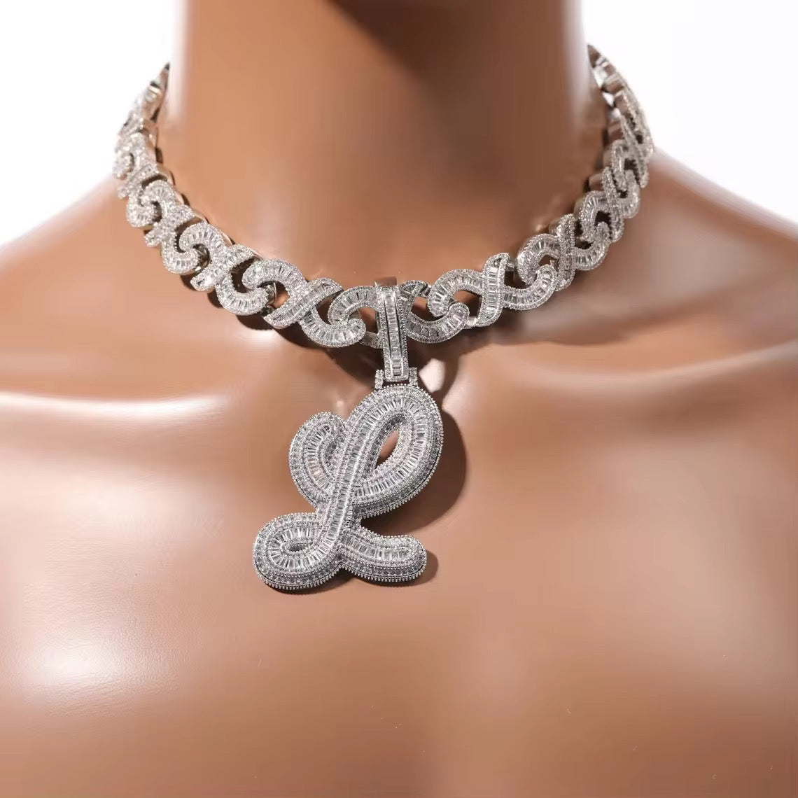 Infinity Initial Necklace