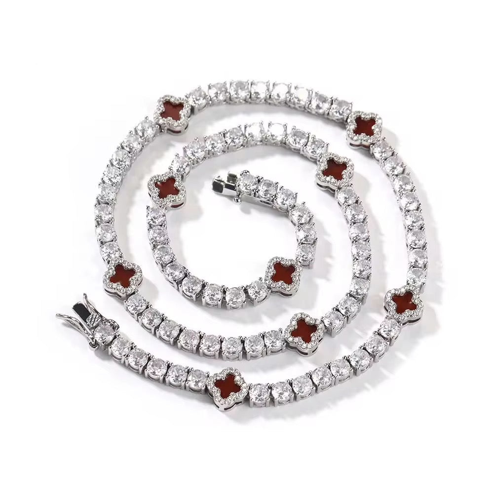 Clover Tennis Necklace