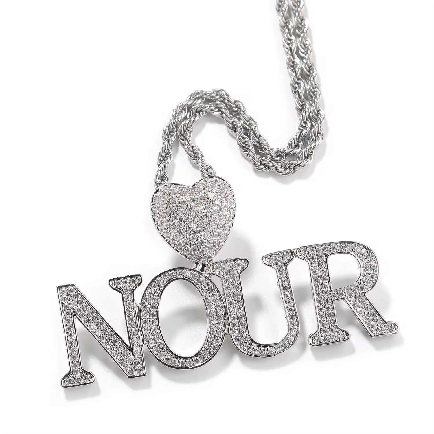 Thick Heart Custom Chain