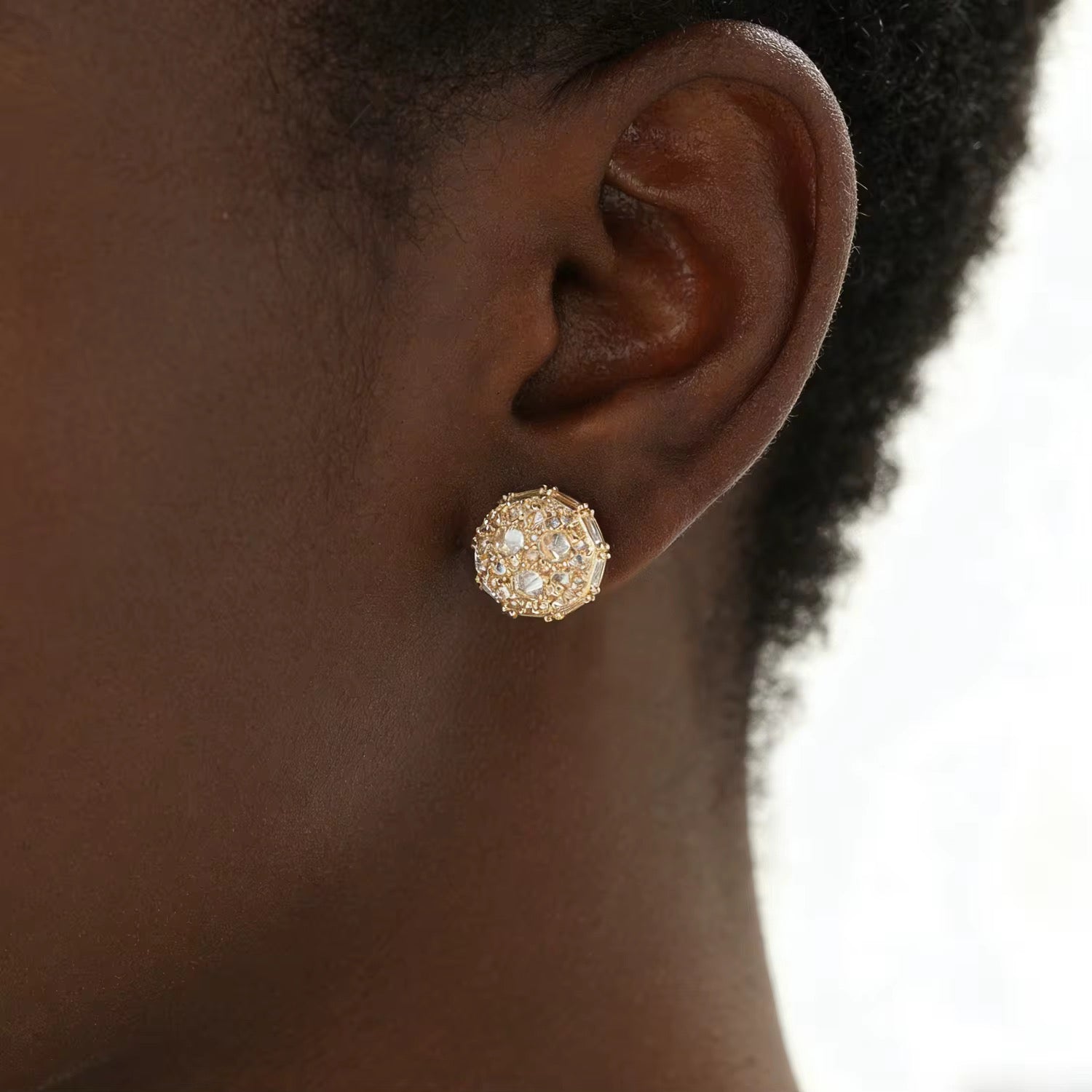 Icy Mosaic CZ Studs