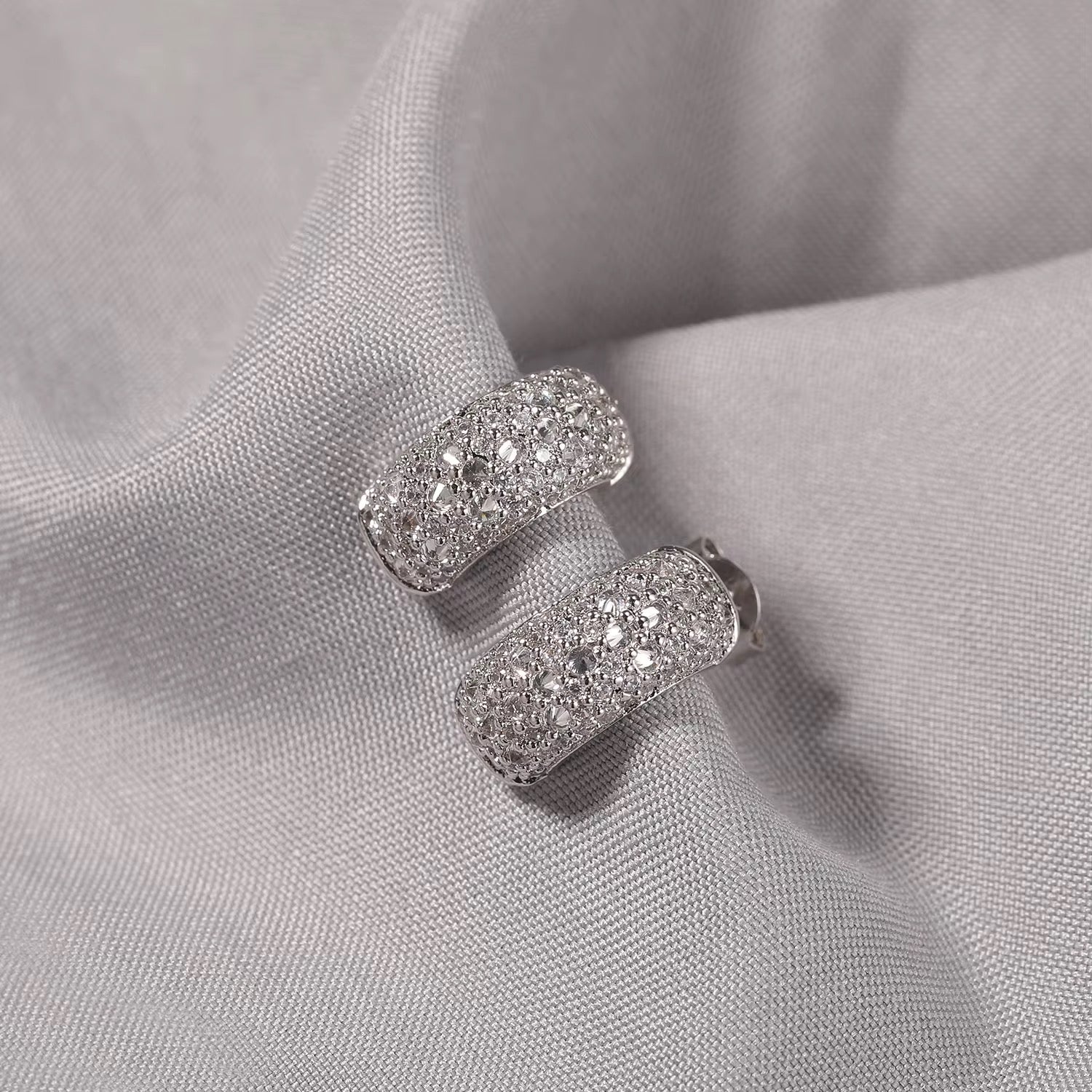 Icy Huggie Earrings