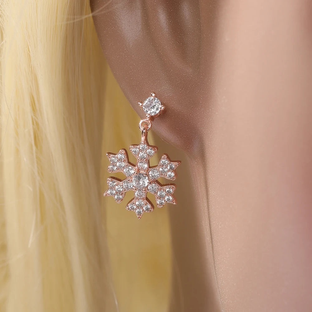 Icy Snowflake Earrings
