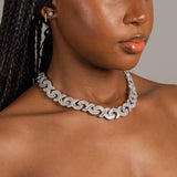Icy Infinity Baguette Cuban Necklace
