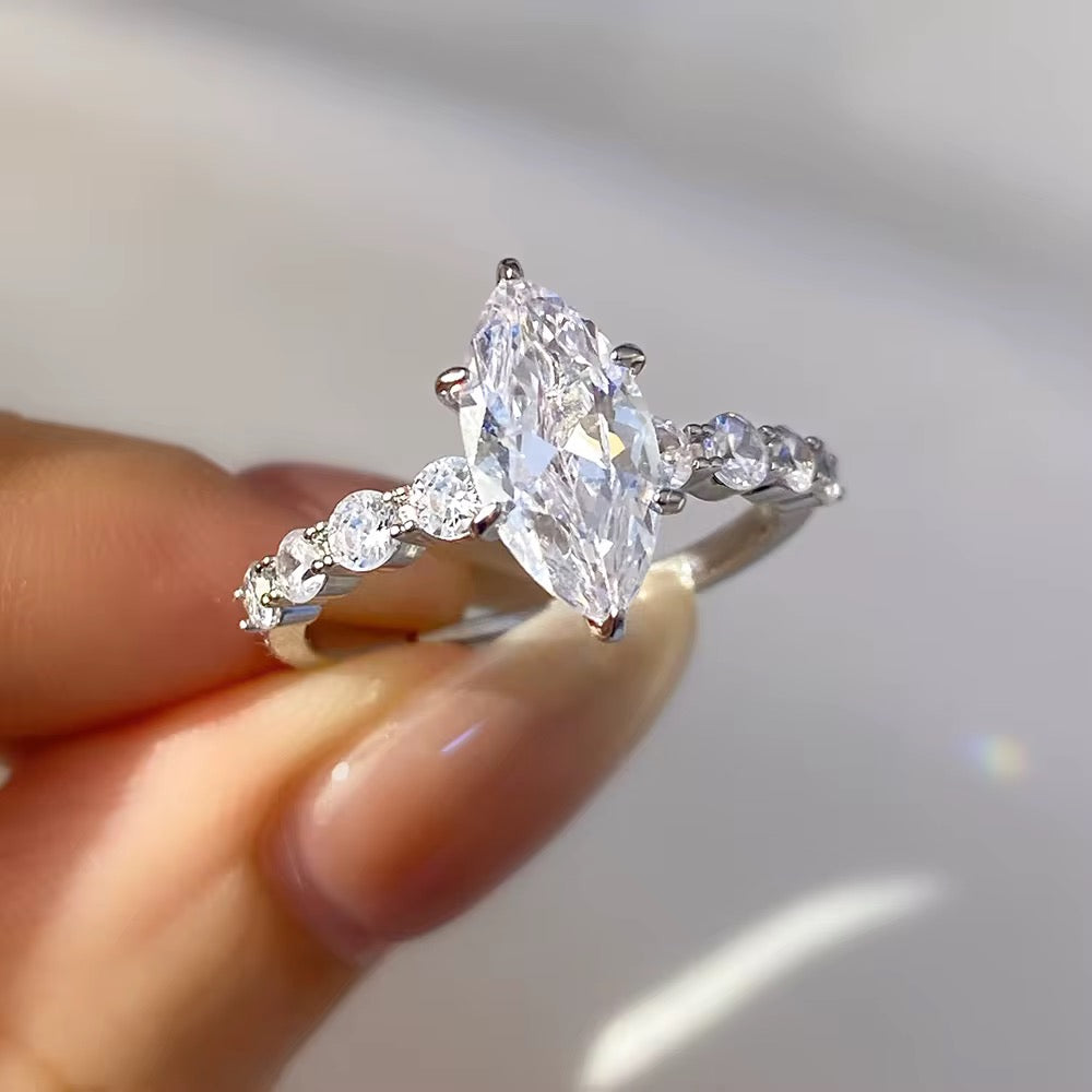 Icy Marquise-Cut Ring