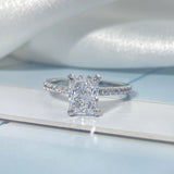 Square Radiant Cut Ring