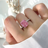 Icy Emerald Cut Ring