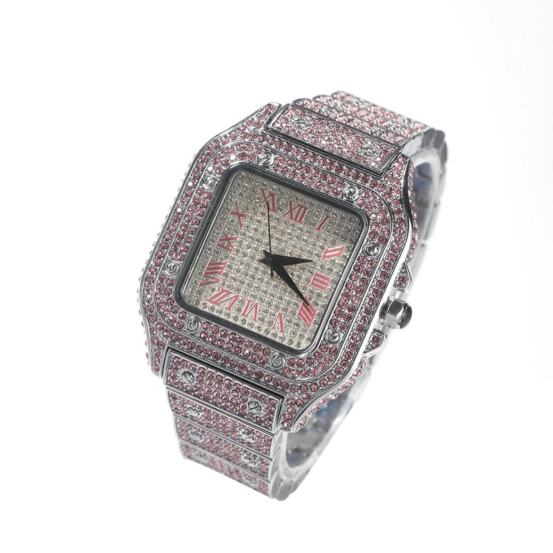 Iced Out Square Watch