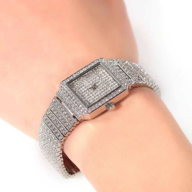 Icy Square Bracelet Watch
